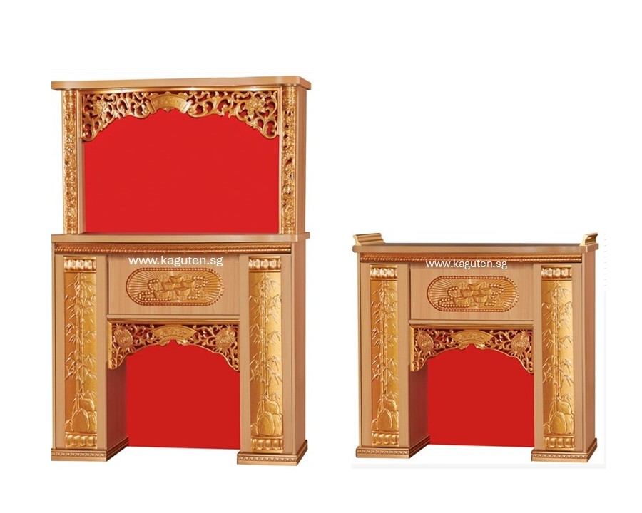 KAGUYA <ul> <li>Pre-Order ( 14 days ~ 20 days) . Customers may check the exact arrival date with the seller . 顾客可以与卖家核实确切的到货日期</li> <li>Bottom Cabinet : L57.5″ D24″ H49.5″ (L147 D61 H126cm ) 地主位 L29.5” D19.5″ H31″ Free : 牛角一对 (one pair) ,Heat Resistant Bronze Table Top</li> <li>Bottom + Head Top : L57.5″ D24″ H83″ (L147 D61 H211cm) Free : LED Light @ Head Top</li> <li>Product Information : Col: Woodgrain Teak / Woodgrain Mahagany Solid Melamine Wood Pull Out Tray Cabinet for Storage</li> </ul>