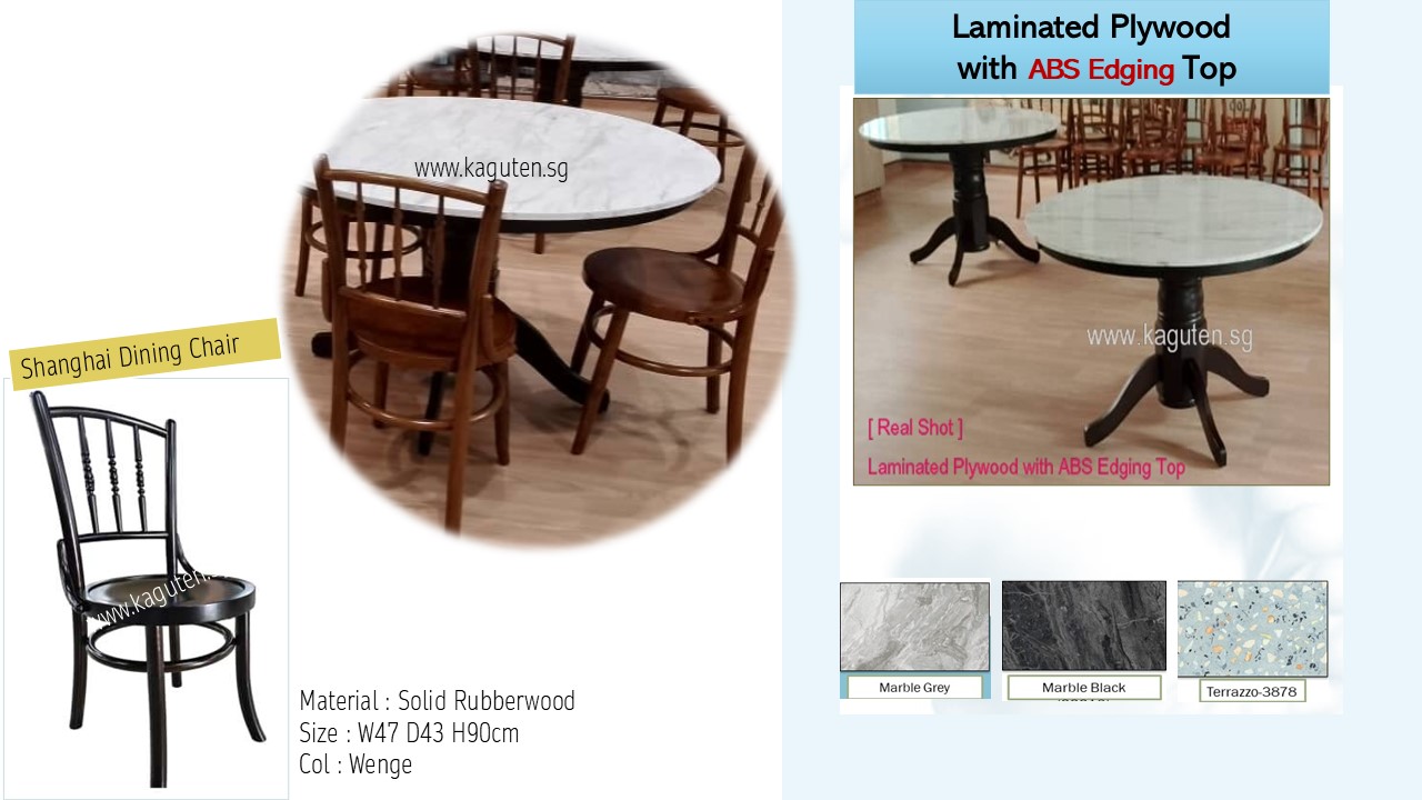 KAGUYA &nbsp; <ul> <li> <h3>Hulu Leg 葫芦脚</h3> <ul> <li>Model : TL-888</li> <li>Solid Rubberwood</li> <li>Col : Walnut</li> <li>Size : Dia.60cm / 75cm / 90cm / 105cm / 135cm / 150cm</li> <li>   2ft./2.5ft./3ft./3.5ft./4ft. ( Round wooden Frame + Leg)</li> <li>   4.5ft. / 5ft. ( Frame is out of stock now, Prices do not include the round wooden frame )</li> <li>Optional : Natural Ipoh Marble Top (Made in Malaysia)</li> <li>Any special request, kindly whatsapp : 9050 3508)</li> <li>Optional : Laminated Plywood with ABS Edging Top</li> <li style="font-size: 16px;"><span style="color: #800080;">Min.Qty : 2 sets</span></li> <li style="font-size: 16px;">Any special request, kindly whatsapp : 9050 3508)</li> </ul> </li> </ul>